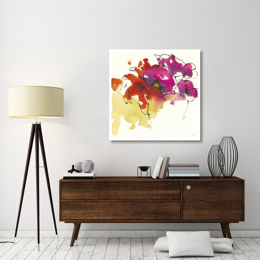 "Pattys Plum I" Digital Paper Print by Shirley Novak, 42"x42"