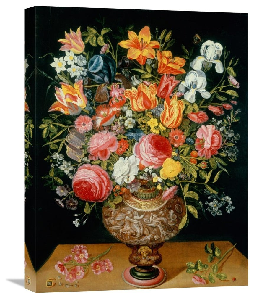 "Roses Tulips Narcissi Irises and Other Flowers" Artwork, 16"x22"