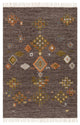 Surya Zanafi ZNF-2305 6'x9' Rug, Brown/Khaki/Gray/Olive/Peach/Burnt Orange/Red