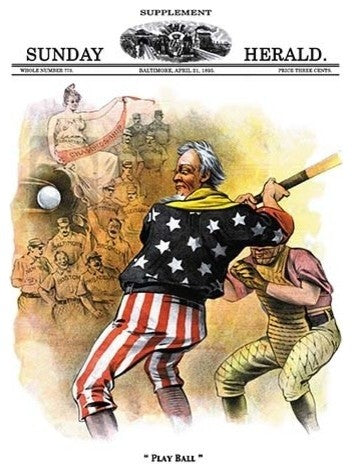 Sunday Herald Supplement: Play Ball - Canvas Poster 20" x 30"