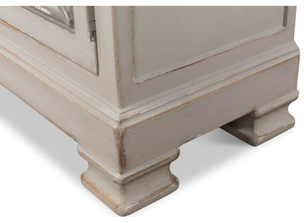 Tall Provincial Painted Cabinet