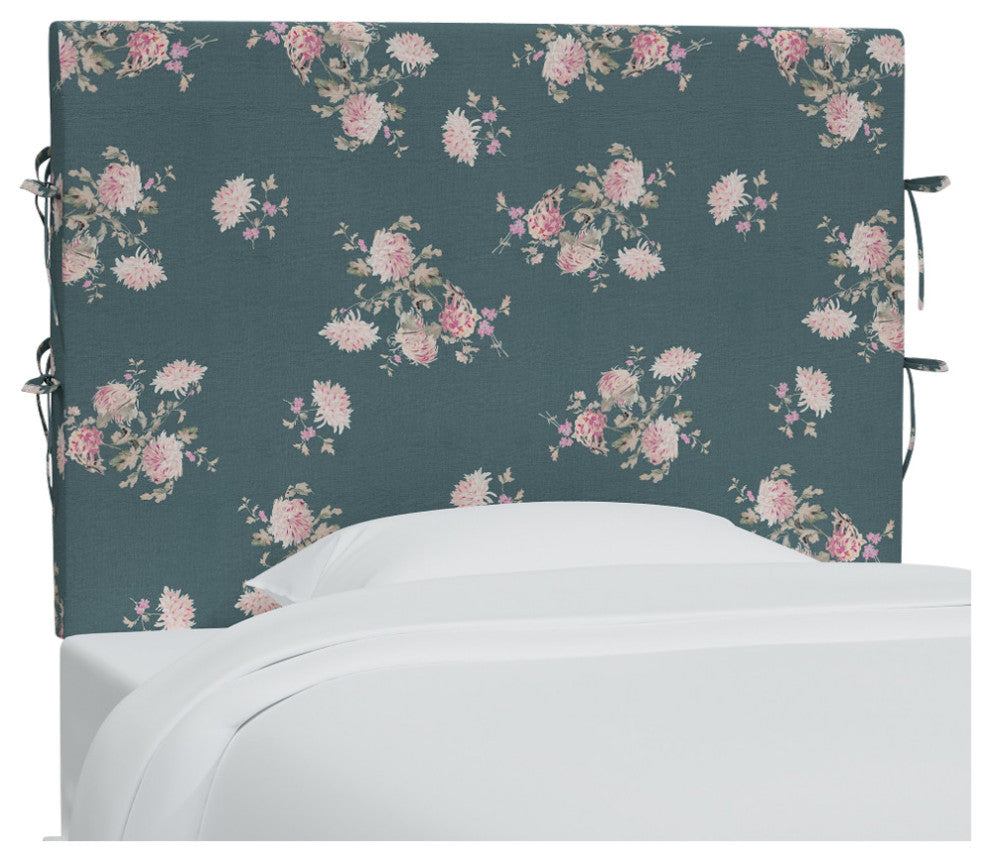Rachel Ashwell Slipcover Headboard Dancing Dahlia Emerald, Full
