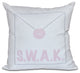 Valentine Print Pillow, Pale Pink, 20"x20"