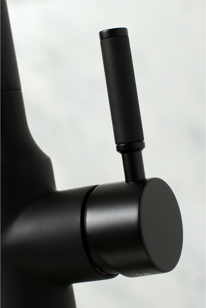 Gourmetier Single-Handle Pull-Down Kitchen Faucet, Matte Black