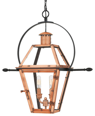 Quoizel RO2811 Rue De Royal 2 Light 11"W Pendant - Aged Copper