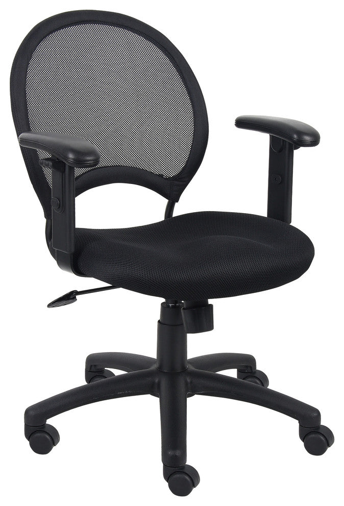 Boss Mesh Chair With Adjustable Arms