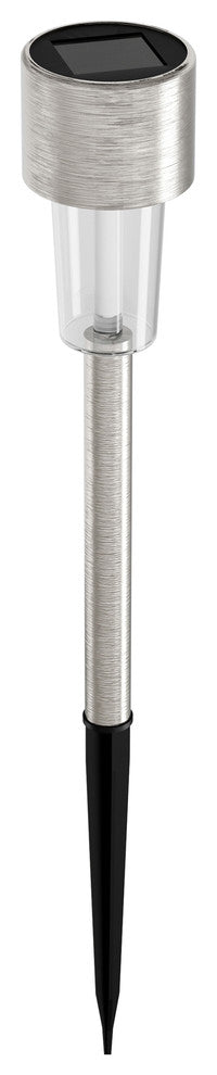 Solar Path Lights- 12.2" Stake Lighting Set of 12 by Pure Garden, Silver
