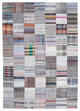 Rug N Carpet - Handmade Anatolian 7' 0'' x 9' 11'' Rustic Patchwork Kilim Rug