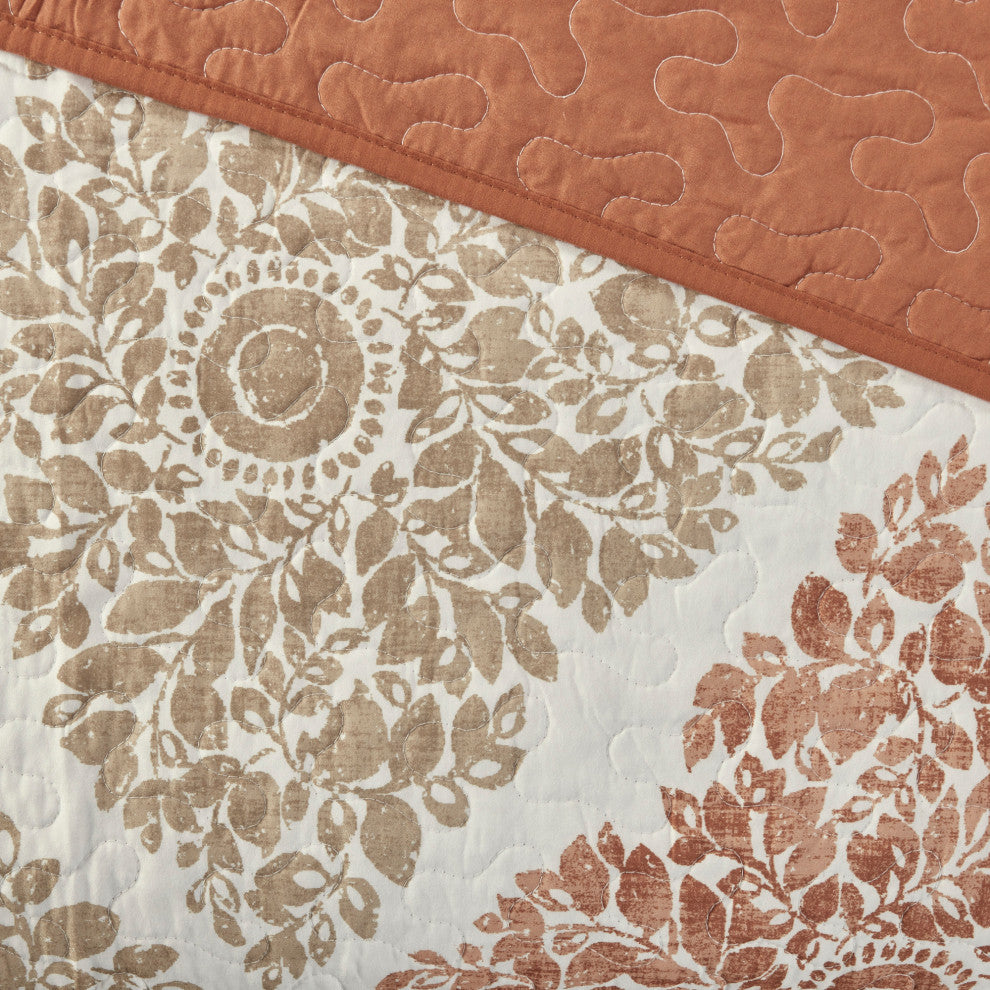 Madison Park Printed Quilted 6-Piece Coverlet Set, King/California King