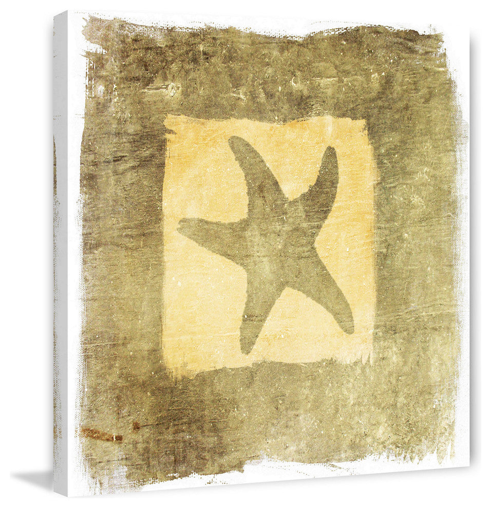 "Star in a Square" Painting Print on Canvas by Irena Orlov