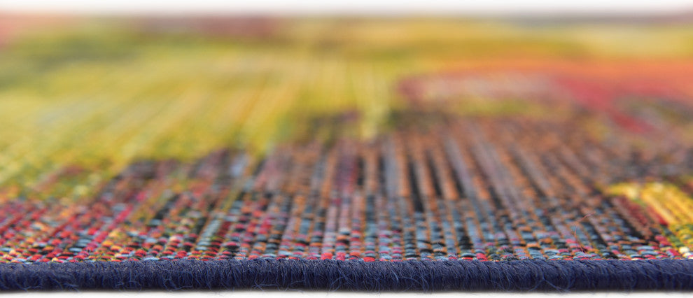 Unique Loom Multicolored Azera Outdoor 4' 0 x 6' 0 Area Rug