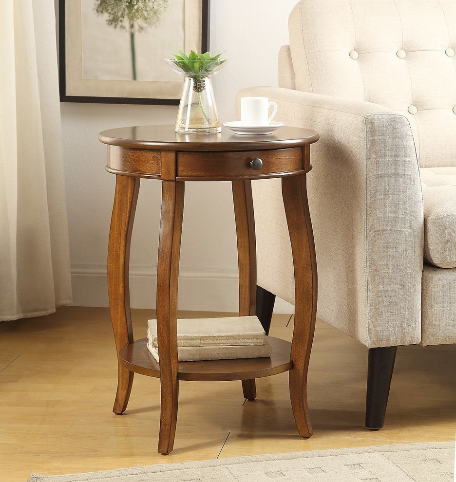ACME Alysa Side Table, Walnut