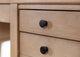 Modern Wood Half Pedestal Desk, Wood Office Desk, Fully Assembled, Light Brown