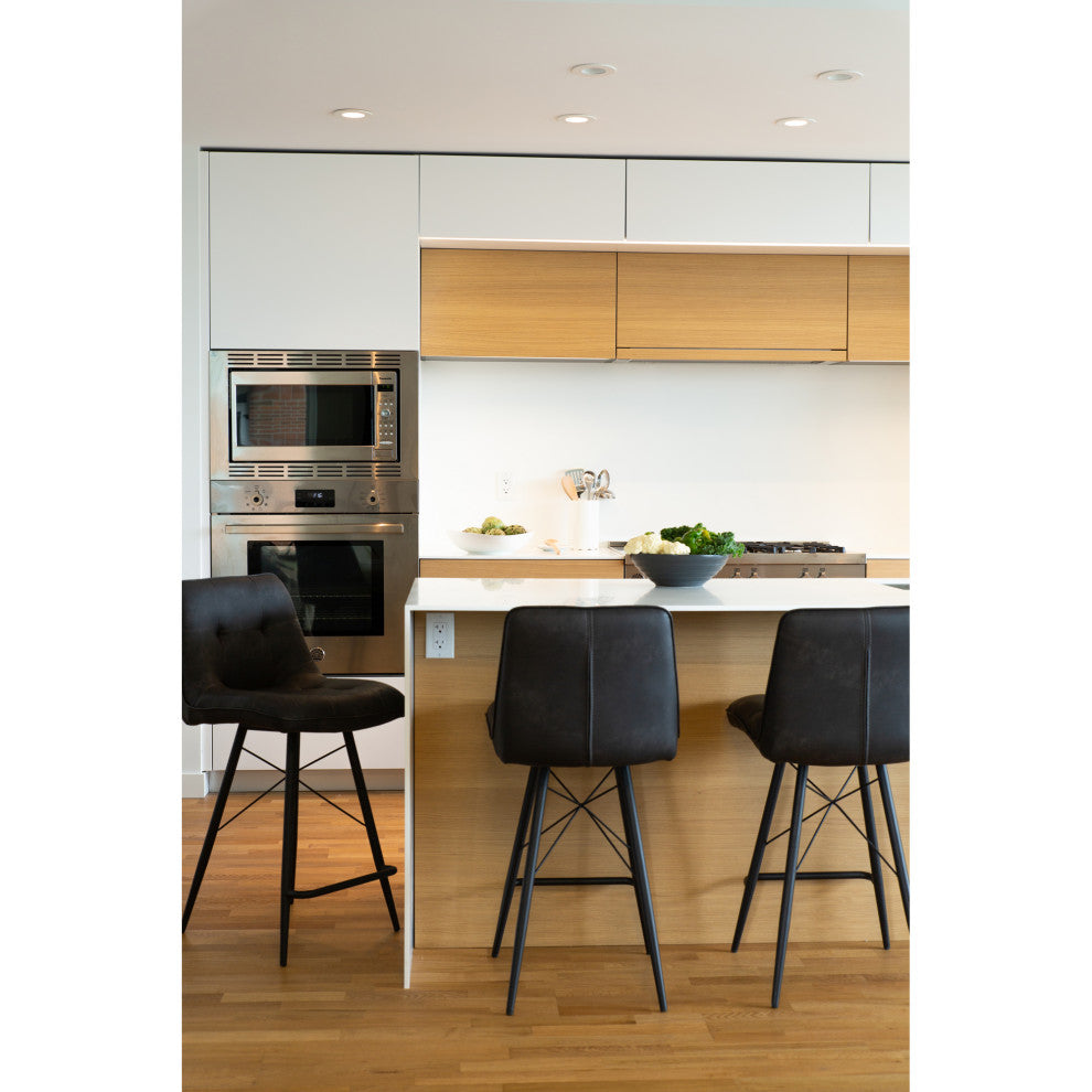 Industrial Morrison Counter Stool - Grey