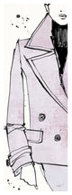 "Fashion Strokes V Pastel" Digital Paper Print by Anne Tavoletti, 14"x38"