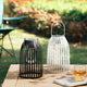 Metal Woven Solar Powered Hanging Lantern, 2-Piece Set