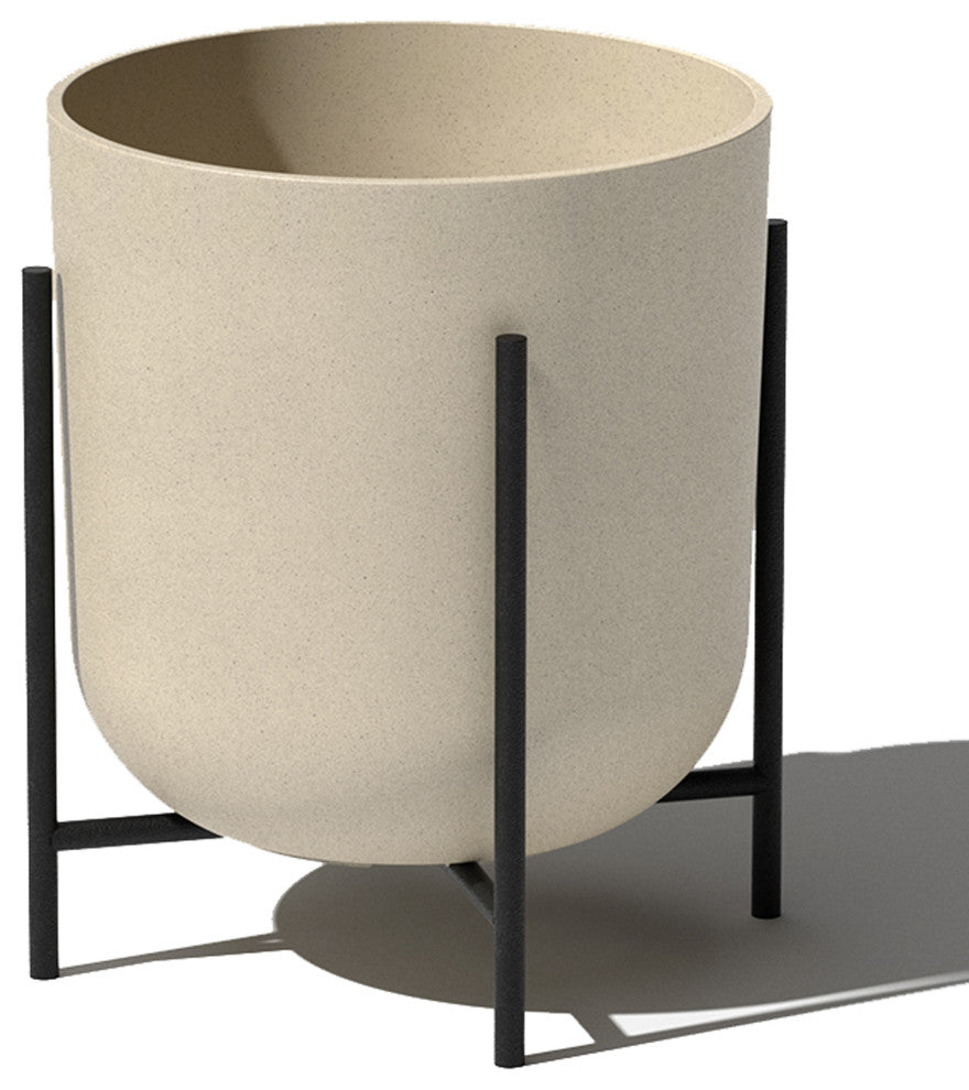 Veradek Mason Series Raised Kona 15" Planter With Stand Sand