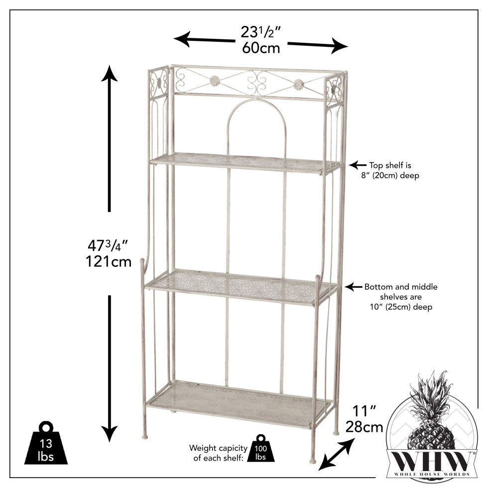 3 Tier Baker's Rack, 23.6"