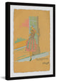 "Gazing Out the Window" Framed Painting Print, 24"x36"