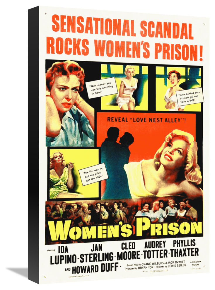 "Women's Prison" Stretched Canvas Giclee by Hollywood Photo Archive, 15x22"