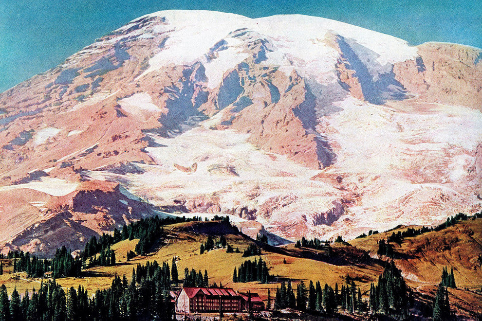 "Mt. Rainier" Painting Print on Wrapped Canvas