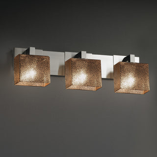 Fusion Modular 3-Light Bath Bar, Rectangle, Mercury Glass Shade