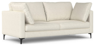 Ava 76-inch Sofa and Ottoman Set in Tightly Woven Performance Fabric