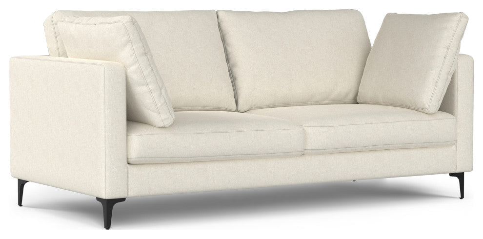 Ava 76-inch Sofa and Ottoman Set in Tightly Woven Performance Fabric
