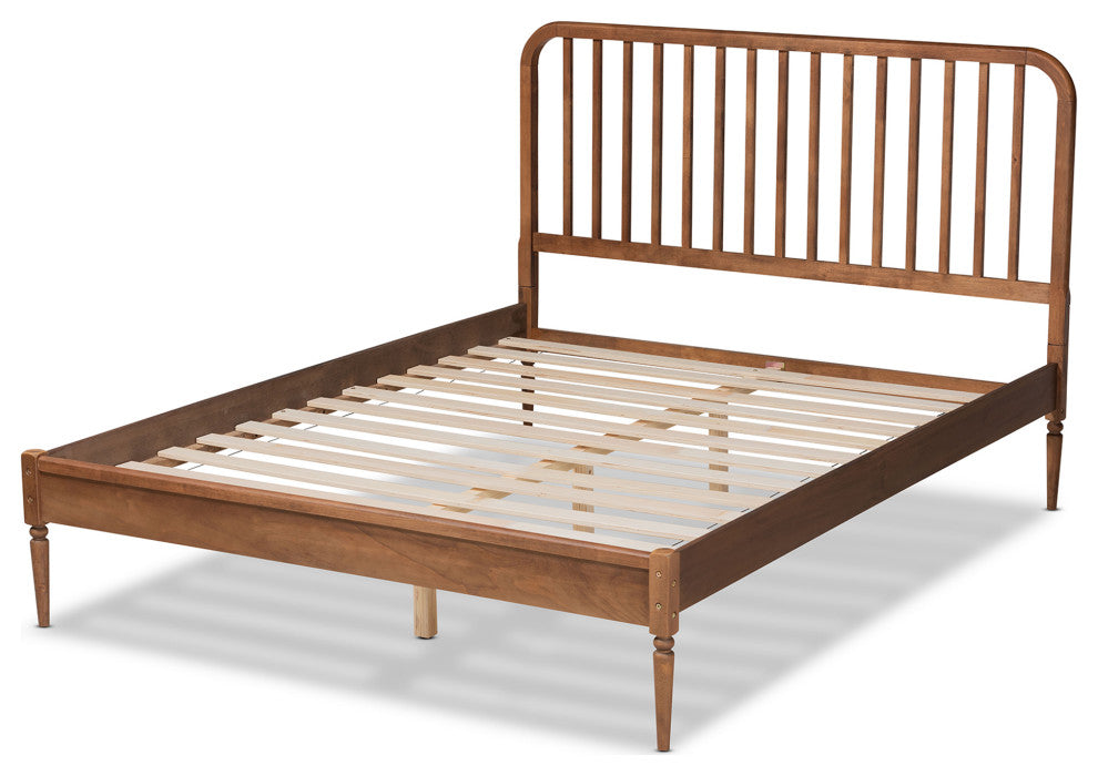 Neilan Modern Brown Finished Wood King Size Platform Bed
