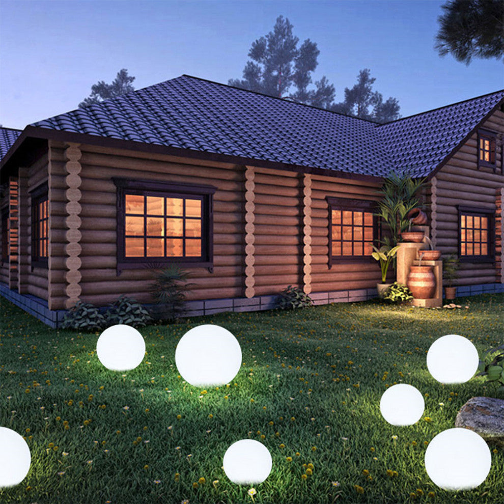 Modern Home Deluxe LED Glowing Sphere w/Infrared Remote Control - Direct Wired