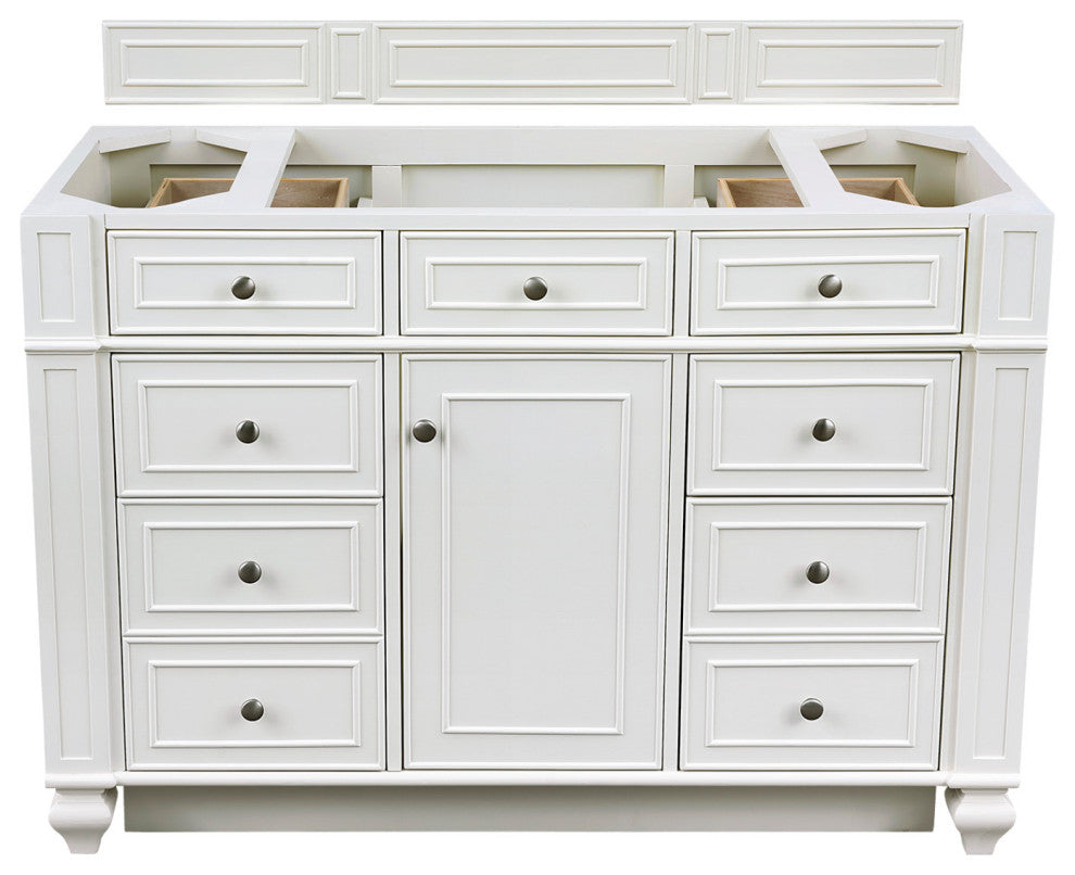 James Martin Vanities 157-V48 Bristol 48" Single Basin Hardwood - Bright White