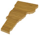 State Shaped Cutting Boards, Brown Richlite, Vermont
