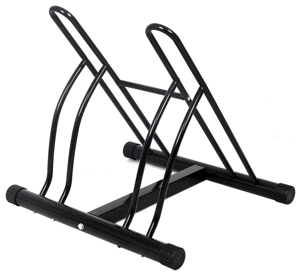Costway Two Bicycle Stand Racor Garage Floor Storage Organizer Cycling Rack