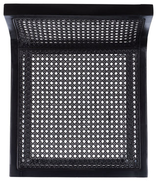 Safavieh Saito Lowback Cane Center Stool, Black