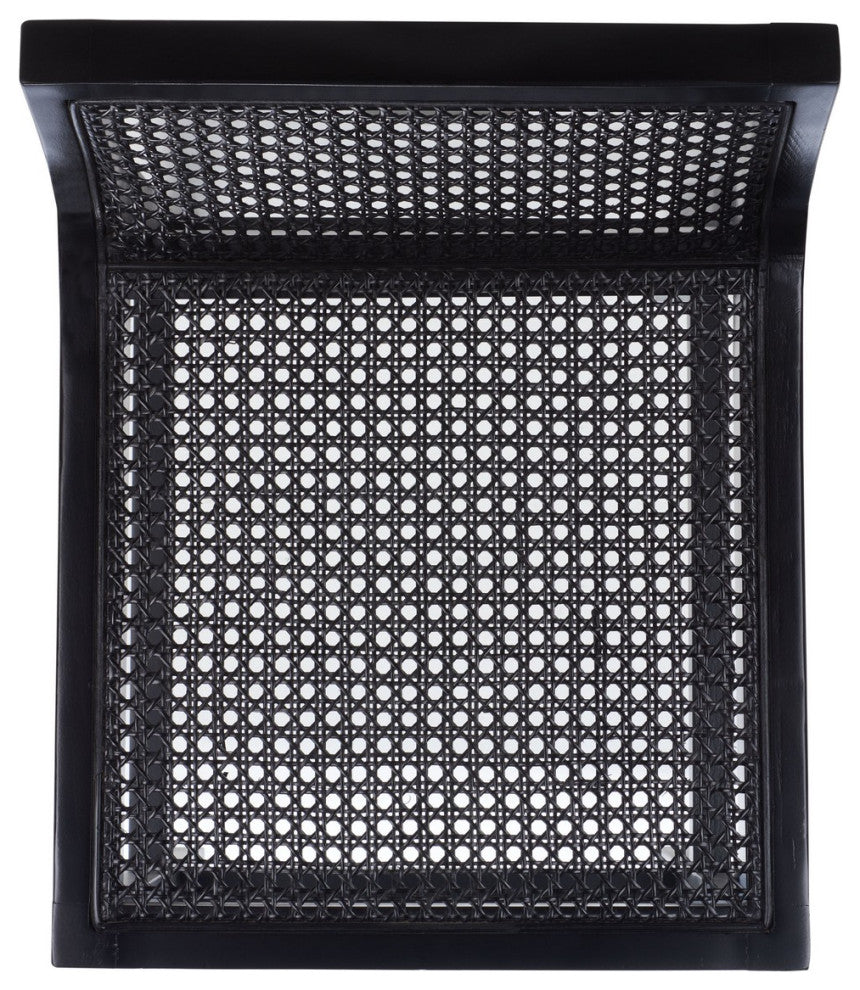 Safavieh Saito Lowback Cane Center Stool, Black
