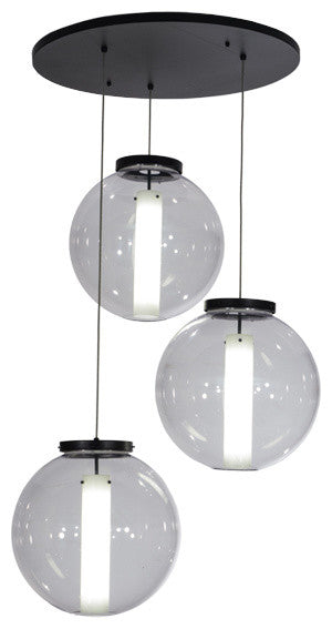 34W Bola Cilindro 3 LT Cascading Pendant