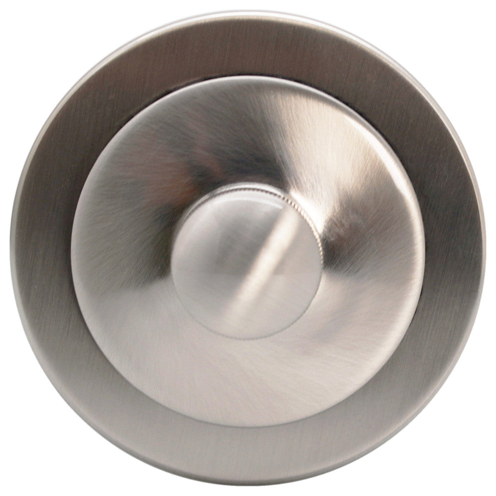 Two Post Style Large Kitchen Basket Strainers, Powdercoated Flat Black, Satin Nickel