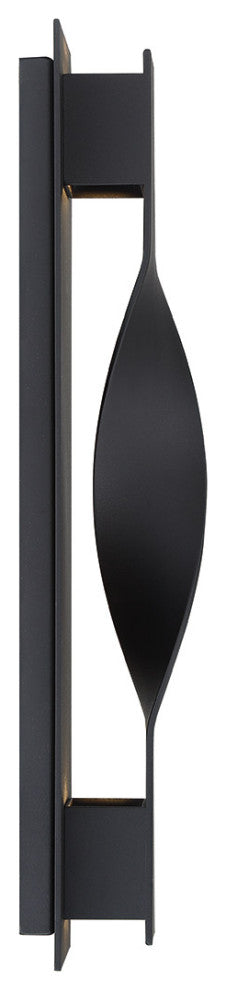 Twist LED Outdoor Wall-Light 3000K, Black