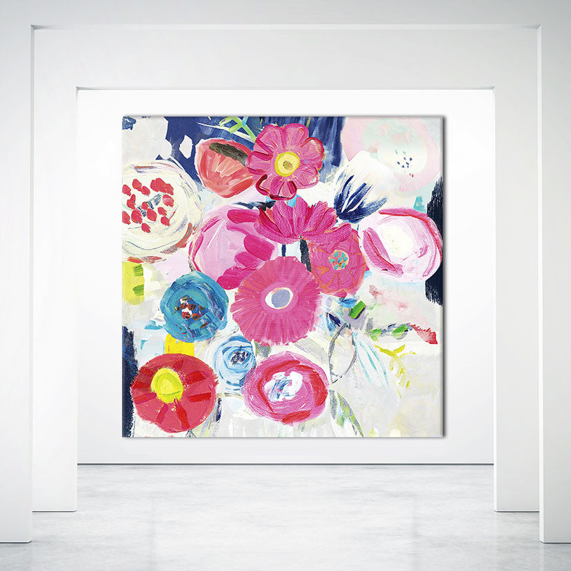 "Fresh Florals III" Fine Art Giant Canvas Print, 54"x54"
