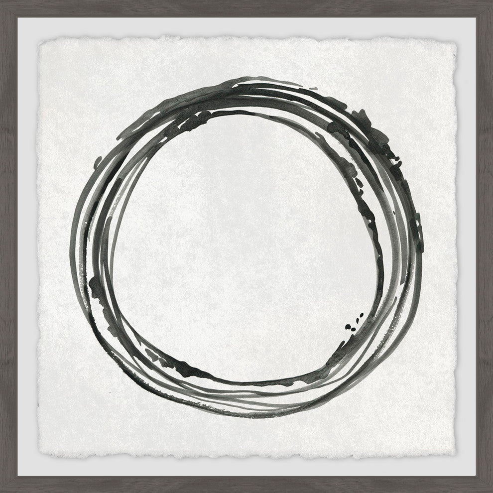 "Grey Infinity" Framed Painting Print, 18"x18"