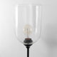 Clyde Matte Black Metal With Glass Round Wall Sconce, 35" x 8"