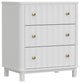 Stapleton 3 Drawer Small Chest, White