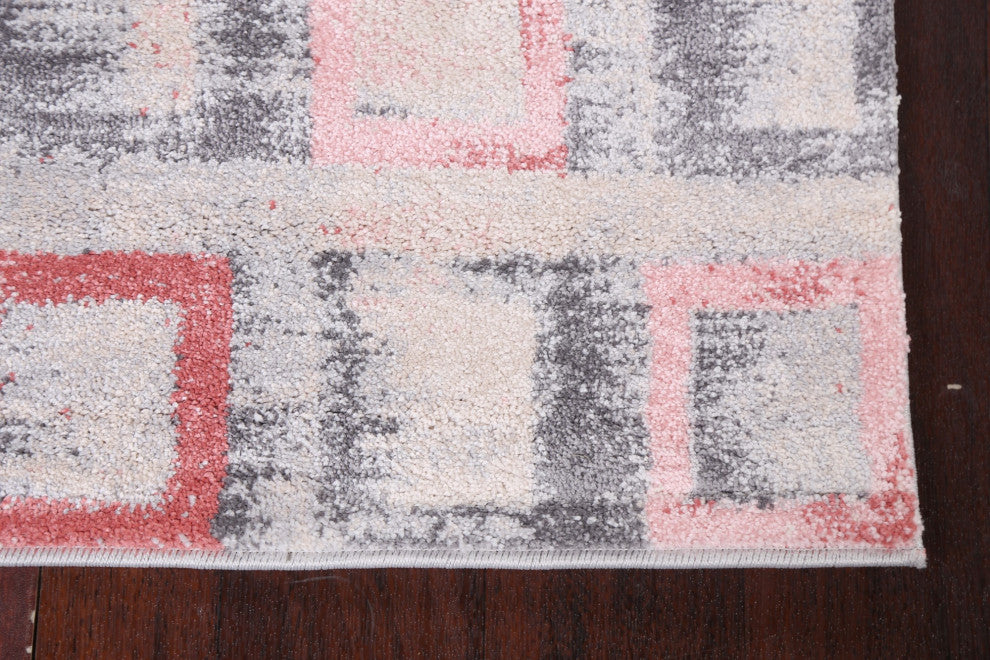 Geometric Turkish Transitional Oriental Area Rug Contemporary Carpet 3x8
