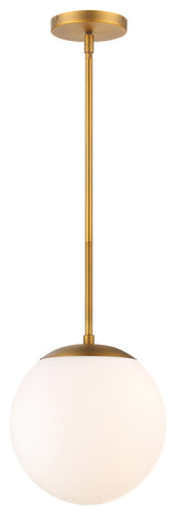 Niveous 10" LED Pendant 3500K, Aged Brass