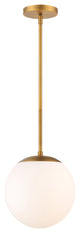 Niveous 10" LED Pendant 3500K, Aged Brass