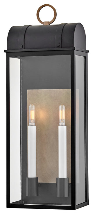 Hinkley Campbell Large Wall Mount Lantern, Black