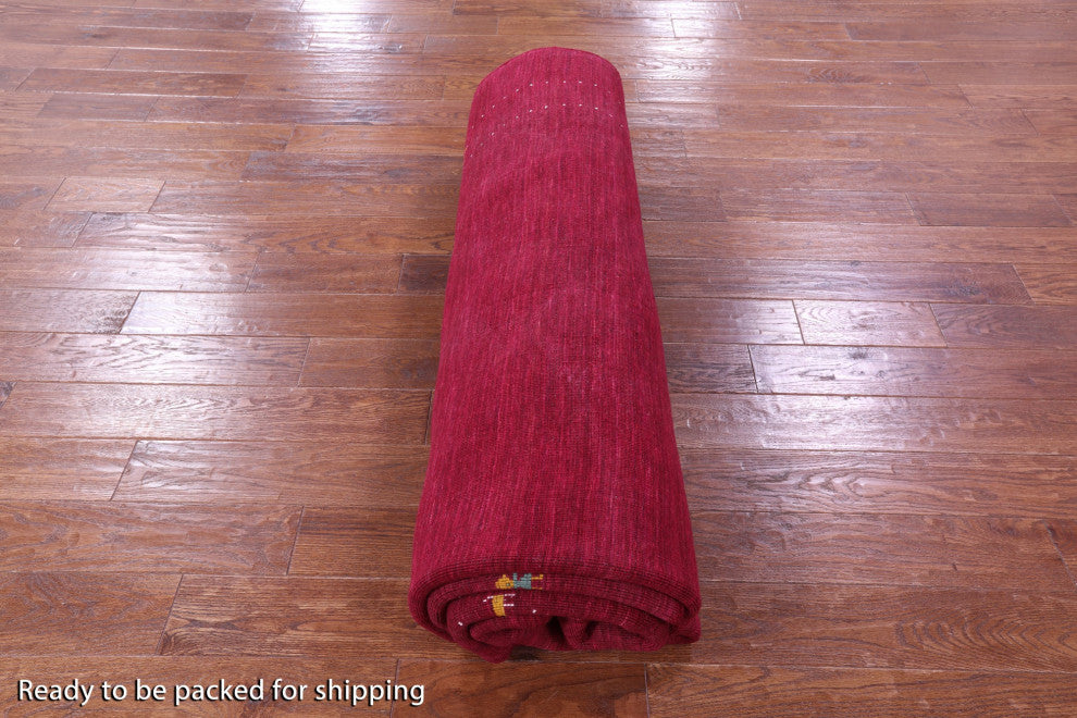 Hand Knotted Wool Persian Gabbeh Rug 8' 0" X 10' 0" - Q15219