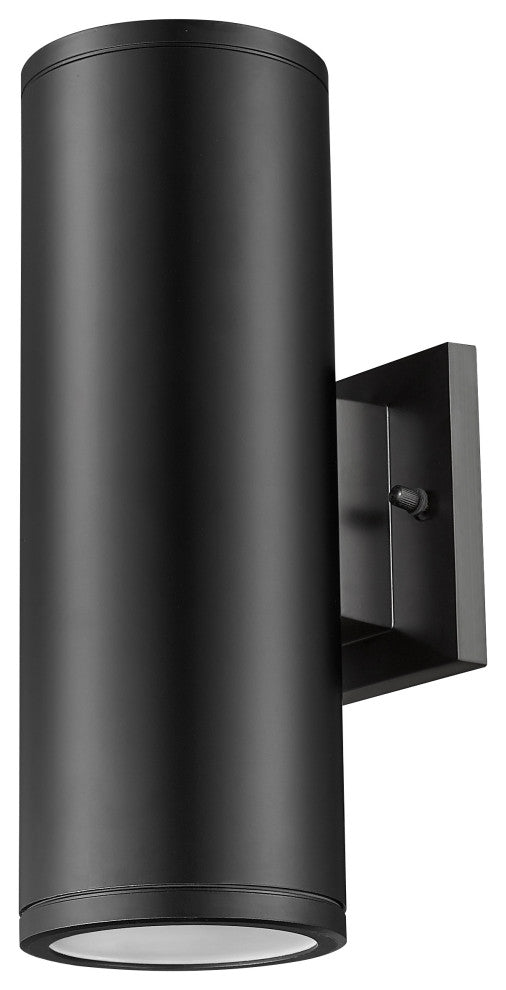 2 Light 4.75 in. Powder Coated Black Outdoor