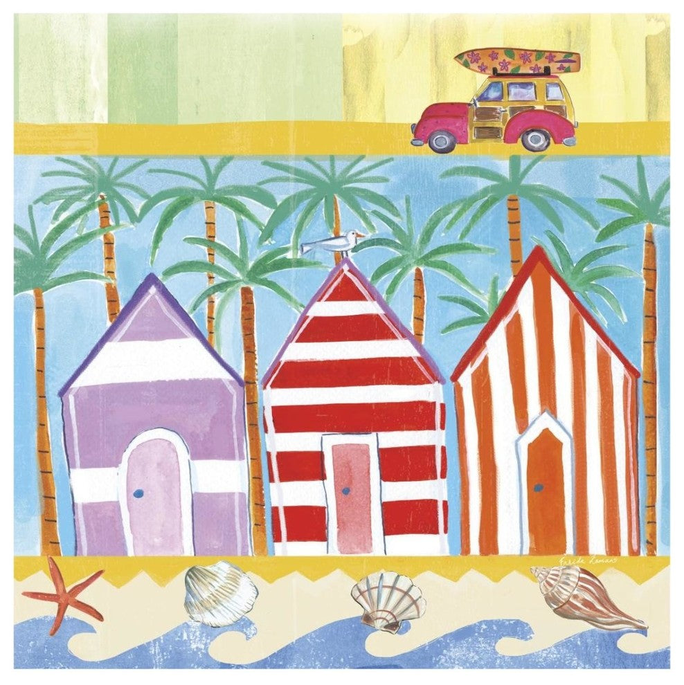 "Beach Living I" Digital Paper Print by Farida Zaman, 32"x32"