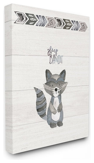 Stupell Ind. Sleep Bandit Oversized Canvas Wall Art, 24x30